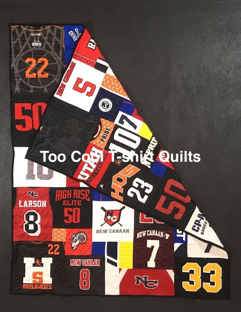 Photographs of Tshirt quilts